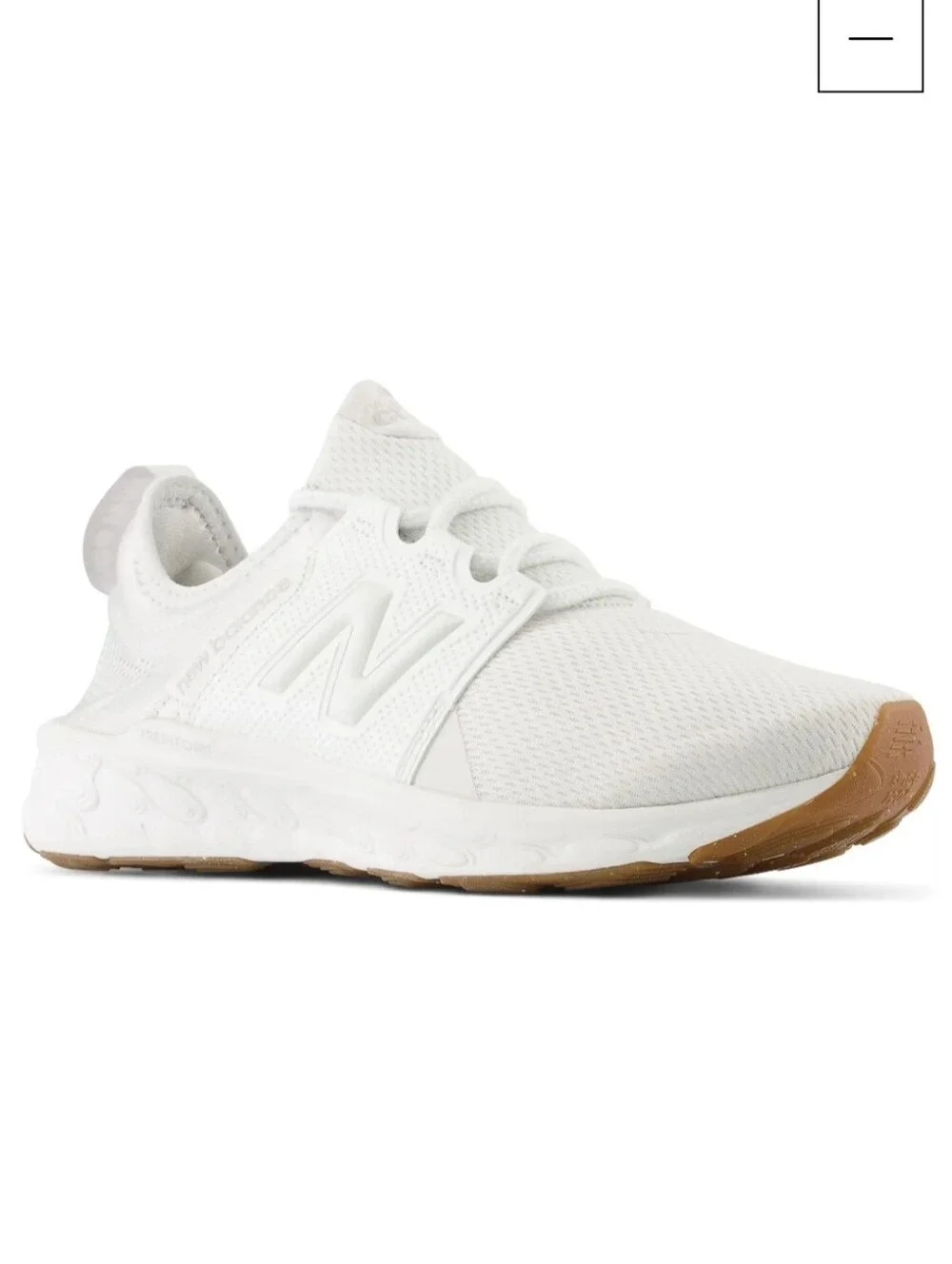 New Balance White Fresh Foam X Cruz v3 Sneakers Women's Size 8.5 Running Shoe